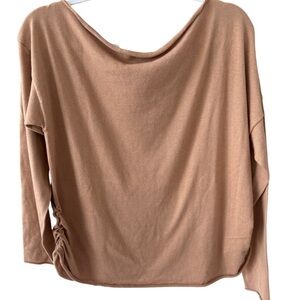 COLORUSH Camel Off-the-Shoulder Sweater NWT